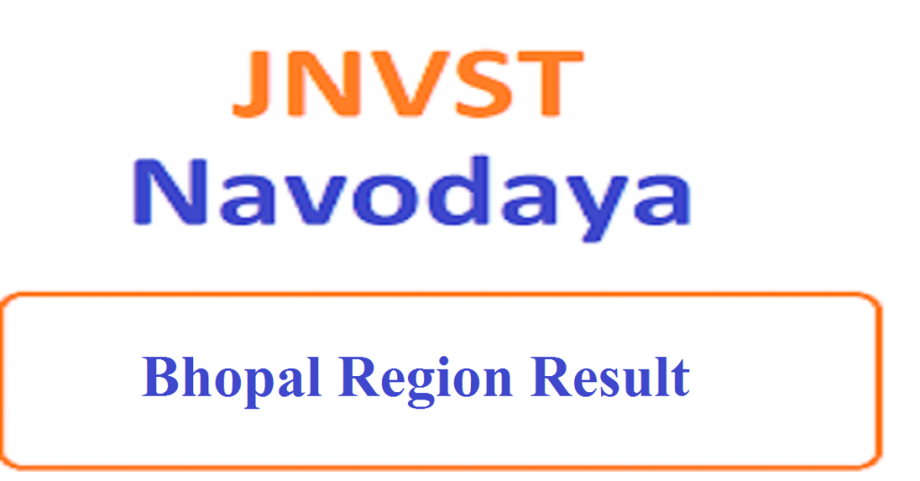 JNVST 6th Class Result 2022 Bhopal Region
